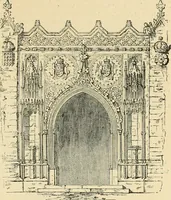 An illustration from An encyclopaedia of architecture, historical, theoretical, & practical. New ed., rev., portions rewritten, and with additions by Wyatt Papworth (1888)