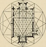 An illustration from An encyclopaedia of architecture, historical, theoretical, & practical. New ed., rev., portions rewritten, and with additions by Wyatt Papworth (1888)