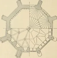 An illustration from An encyclopaedia of architecture, historical, theoretical, & practical. New ed., rev., portions rewritten, and with additions by Wyatt Papworth (1888)
