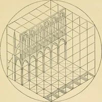 An illustration from An encyclopaedia of architecture, historical, theoretical, & practical. New ed., rev., portions rewritten, and with additions by Wyatt Papworth (1888)