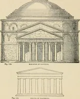 An illustration from An encyclopaedia of architecture, historical, theoretical, & practical. New ed., rev., portions rewritten, and with additions by Wyatt Papworth (1888)