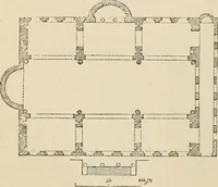 An illustration from An encyclopaedia of architecture, historical, theoretical, & practical. New ed., rev., portions rewritten, and with additions by Wyatt Papworth (1888)