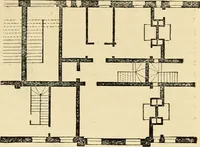 An illustration from An encyclopaedia of architecture, historical, theoretical, & practical. New ed., rev., portions rewritten, and with additions by Wyatt Papworth (1888)