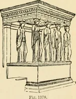 An illustration from An encyclopaedia of architecture, historical, theoretical, & practical. New ed., rev., portions rewritten, and with additions by Wyatt Papworth (1888)