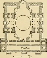 An illustration from An encyclopaedia of architecture, historical, theoretical, & practical. New ed., rev., portions rewritten, and with additions by Wyatt Papworth (1888)