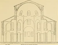 An illustration from An encyclopaedia of architecture, historical, theoretical, & practical. New ed., rev., portions rewritten, and with additions by Wyatt Papworth (1888)