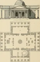 An illustration from An encyclopaedia of architecture, historical, theoretical, & practical. New ed., rev., portions rewritten, and with additions by Wyatt Papworth (1888)