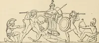An illustration from An encyclopaedia of architecture, historical, theoretical, & practical. New ed., rev., portions rewritten, and with additions by Wyatt Papworth (1888)