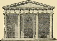 An illustration from An encyclopaedia of architecture, historical, theoretical, & practical. New ed., rev., portions rewritten, and with additions by Wyatt Papworth (1888)