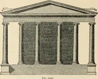 An illustration from An encyclopaedia of architecture, historical, theoretical, & practical. New ed., rev., portions rewritten, and with additions by Wyatt Papworth (1888)
