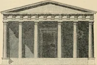 An illustration from An encyclopaedia of architecture, historical, theoretical, & practical. New ed., rev., portions rewritten, and with additions by Wyatt Papworth (1888)