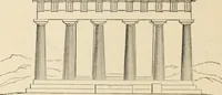 An illustration from An encyclopaedia of architecture, historical, theoretical, & practical. New ed., rev., portions rewritten, and with additions by Wyatt Papworth (1888)