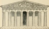 An illustration from An encyclopaedia of architecture, historical, theoretical, & practical. New ed., rev., portions rewritten, and with additions by Wyatt Papworth (1888)