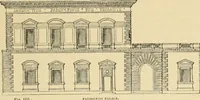 An illustration from An encyclopaedia of architecture, historical, theoretical, & practical. New ed., rev., portions rewritten, and with additions by Wyatt Papworth (1888)