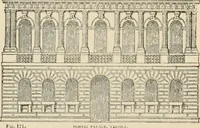 An illustration from An encyclopaedia of architecture, historical, theoretical, & practical. New ed., rev., portions rewritten, and with additions by Wyatt Papworth (1888)