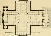 An illustration from An encyclopaedia of architecture, historical, theoretical, & practical. New ed., rev., portions rewritten, and with additions by Wyatt Papworth (1888)