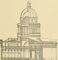 An illustration from An encyclopaedia of architecture, historical, theoretical, & practical. New ed., rev., portions rewritten, and with additions by Wyatt Papworth (1888)