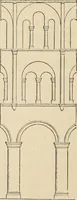 An illustration from An encyclopaedia of architecture, historical, theoretical, & practical. New ed., rev., portions rewritten, and with additions by Wyatt Papworth (1888)
