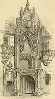 An illustration from An encyclopaedia of architecture, historical, theoretical, & practical. New ed., rev., portions rewritten, and with additions by Wyatt Papworth (1888)