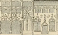 An illustration from An encyclopaedia of architecture, historical, theoretical, & practical. New ed., rev., portions rewritten, and with additions by Wyatt Papworth (1888)