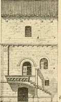 An illustration from An encyclopaedia of architecture, historical, theoretical, & practical. New ed., rev., portions rewritten, and with additions by Wyatt Papworth (1888)