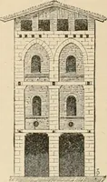 An illustration from An encyclopaedia of architecture, historical, theoretical, & practical. New ed., rev., portions rewritten, and with additions by Wyatt Papworth (1888)