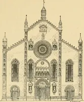 An illustration from An encyclopaedia of architecture, historical, theoretical, & practical. New ed., rev., portions rewritten, and with additions by Wyatt Papworth (1888)