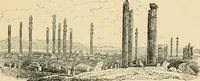 An illustration from An encyclopaedia of architecture, historical, theoretical, & practical. New ed., rev., portions rewritten, and with additions by Wyatt Papworth (1888)