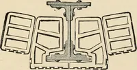 An illustration from An encyclopaedia of architecture, historical, theoretical, & practical. New ed., rev., portions rewritten, and with additions by Wyatt Papworth (1888)