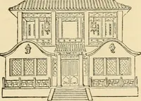 An illustration from An encyclopaedia of architecture, historical, theoretical, & practical. New ed., rev., portions rewritten, and with additions by Wyatt Papworth (1888)