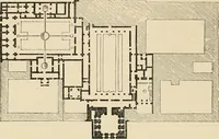 An illustration from An encyclopaedia of architecture, historical, theoretical, & practical. New ed., rev., portions rewritten, and with additions by Wyatt Papworth (1888)