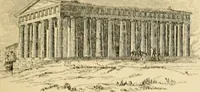 An illustration from An encyclopaedia of architecture, historical, theoretical, & practical. New ed., rev., portions rewritten, and with additions by Wyatt Papworth (1888)