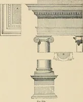 An illustration from An encyclopaedia of architecture, historical, theoretical, & practical. New ed., rev., portions rewritten, and with additions by Wyatt Papworth (1888)