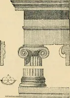 An illustration from An encyclopaedia of architecture, historical, theoretical, & practical. New ed., rev., portions rewritten, and with additions by Wyatt Papworth (1888)