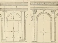 An illustration from An encyclopaedia of architecture, historical, theoretical, & practical. New ed., rev., portions rewritten, and with additions by Wyatt Papworth (1888)