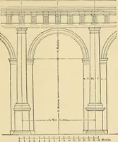 An illustration from An encyclopaedia of architecture, historical, theoretical, & practical. New ed., rev., portions rewritten, and with additions by Wyatt Papworth (1888)
