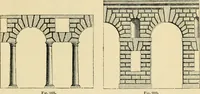 An illustration from An encyclopaedia of architecture, historical, theoretical, & practical. New ed., rev., portions rewritten, and with additions by Wyatt Papworth (1888)