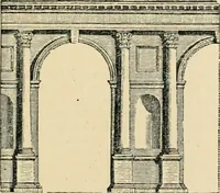 An illustration from An encyclopaedia of architecture, historical, theoretical, & practical. New ed., rev., portions rewritten, and with additions by Wyatt Papworth (1888)
