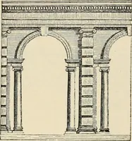 An illustration from An encyclopaedia of architecture, historical, theoretical, & practical. New ed., rev., portions rewritten, and with additions by Wyatt Papworth (1888)
