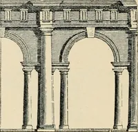 An illustration from An encyclopaedia of architecture, historical, theoretical, & practical. New ed., rev., portions rewritten, and with additions by Wyatt Papworth (1888)
