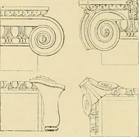 An illustration from An encyclopaedia of architecture, historical, theoretical, & practical. New ed., rev., portions rewritten, and with additions by Wyatt Papworth (1888)