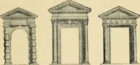 An illustration from An encyclopaedia of architecture, historical, theoretical, & practical. New ed., rev., portions rewritten, and with additions by Wyatt Papworth (1888)