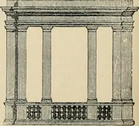 An illustration from An encyclopaedia of architecture, historical, theoretical, & practical. New ed., rev., portions rewritten, and with additions by Wyatt Papworth (1888)