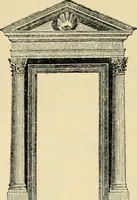 An illustration from An encyclopaedia of architecture, historical, theoretical, & practical. New ed., rev., portions rewritten, and with additions by Wyatt Papworth (1888)