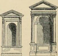 An illustration from An encyclopaedia of architecture, historical, theoretical, & practical. New ed., rev., portions rewritten, and with additions by Wyatt Papworth (1888)