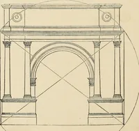 An illustration from An encyclopaedia of architecture, historical, theoretical, & practical. New ed., rev., portions rewritten, and with additions by Wyatt Papworth (1888)
