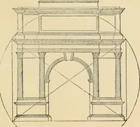 An illustration from An encyclopaedia of architecture, historical, theoretical, & practical. New ed., rev., portions rewritten, and with additions by Wyatt Papworth (1888)