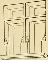 An illustration from An encyclopaedia of architecture, historical, theoretical, & practical. New ed., rev., portions rewritten, and with additions by Wyatt Papworth (1888)