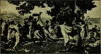 An illustration from La dégénérescence bachique et la névrose religieuse dans l'antiquité. Études medico-psychologiques, tirées des chefs-d'œuvre de la poésie, de l'histoire et de la philosophie, la Bible, Homère ... etc (1901)