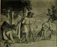 An illustration from La dégénérescence bachique et la névrose religieuse dans l'antiquité. Études medico-psychologiques, tirées des chefs-d'œuvre de la poésie, de l'histoire et de la philosophie, la Bible, Homère ... etc (1901)